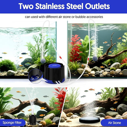 QZQ Aquarium Air Pump, Quiet Fish Tank Air Pump - Image 5