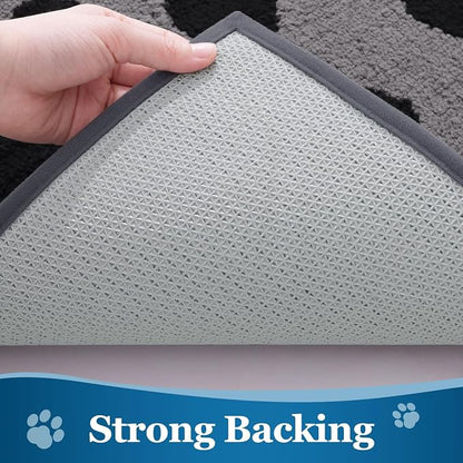 Buganda Dog Door Mat for Muddy Paws, Absorbent Dirt Trapper Washable Indoor - Image 5