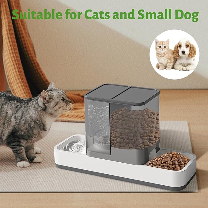 Yummy Sam Automatic Small Pet Feeder and Water Dispenser, 2 in 1 Gravity Cat - Image 7