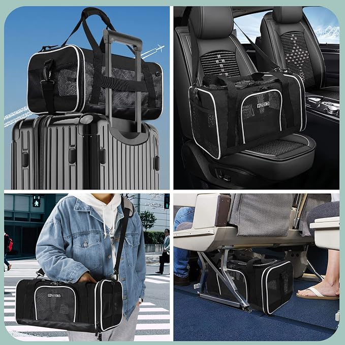 Petskd Pet Carrier 17x11x9.5 Alaska Airline Approved, Pet Travel Carrier Bag - Image 9