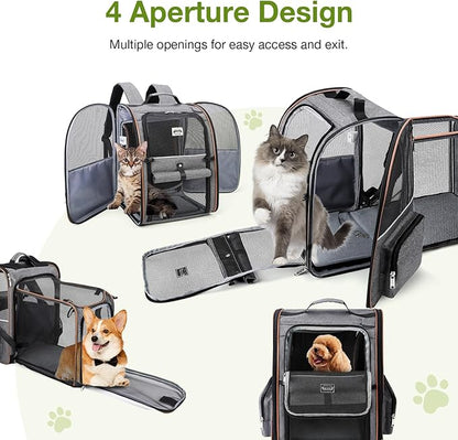 Lekebobor Cat Carrier Backpack, Expandable Pet Carrier - Image 5