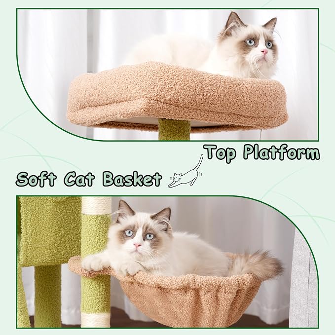 Cat Tree, 41.3" Cat Tower for Indoor Kittens - Image 7