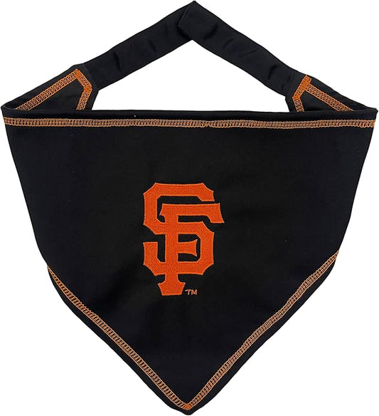 Pets First MLB SAN Francisco Giants TIE Bandana, Small/Medium. Dog Bandana by PETSFIRST