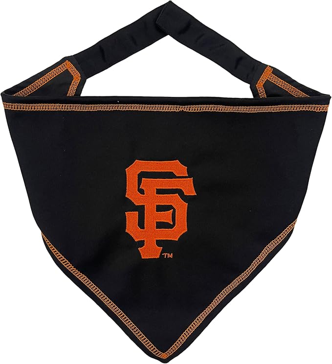 Pets First MLB SAN Francisco Giants TIE Bandana, Large/X-Large. Dog Bandana by PETSFIRST
