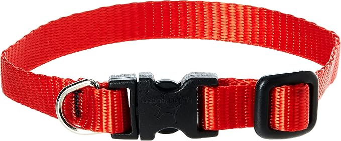 LupinePet Basics 1/2" Red 8-12" Adjustable Collar by LupinePet