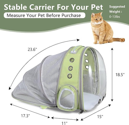 Cat Backpack Carrier Back Expandable Bubble Pet Carrier Backpack - Image 2