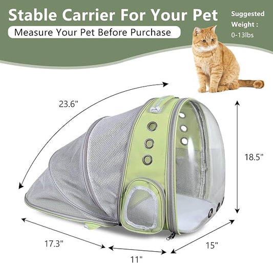 Cat Backpack Carrier Back Expandable Bubble Pet Carrier Backpack - Image 2