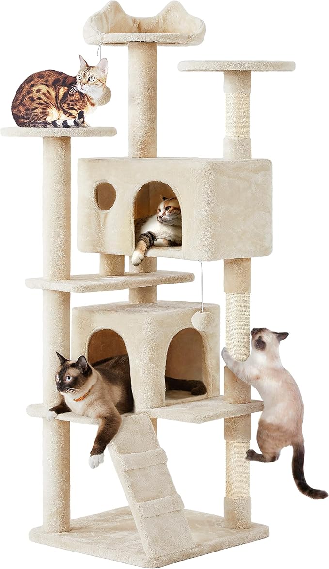 Yaheetech 70in Multi-Level Cat Tree Tall Cat Tower Cat Furniture by Yaheetech