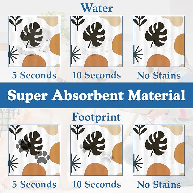 Boho Style Dog Food Mat–Christmas Stocking Absorbent Quick Dry Feeding Placemat - Image 3