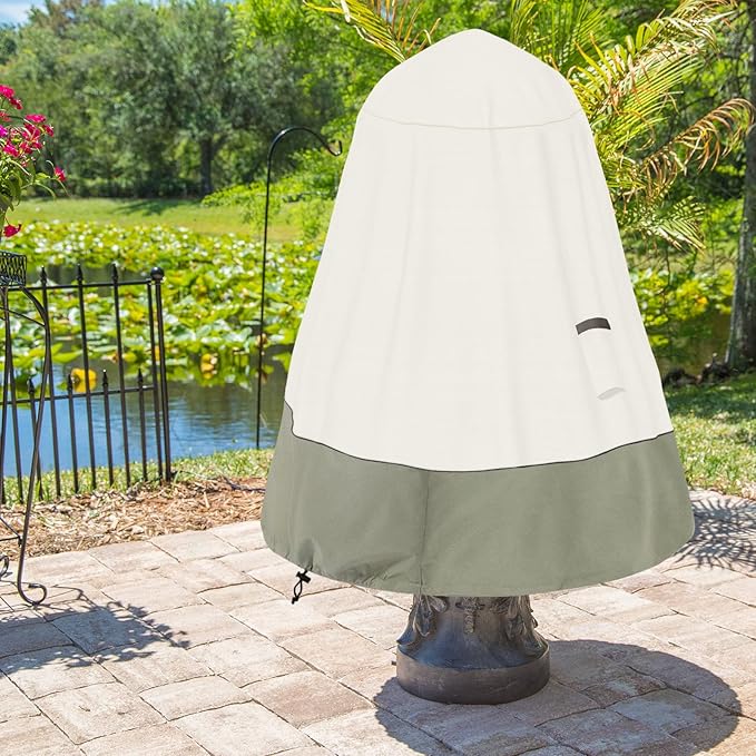 Bitubi Fountain Cover（36"x42"） 600D Oxford Cloth Garden Fountain Statue - Image 5