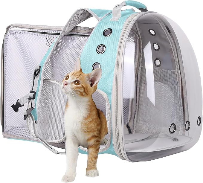 Square Back Extension Pet Backpack Carrier by halinfer