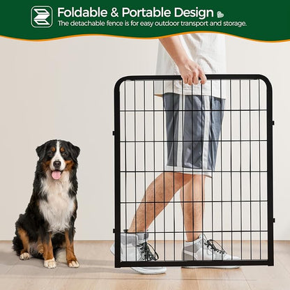Yaheetech Dog Playpen Outdoor, 32 inch 6 Panels Dog Pen Indoor Heavy Duty Puppy - Image 6