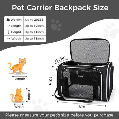 BAGLHER Pet Travel Carrier, Cat Carriers Dog Carrier - Image 2