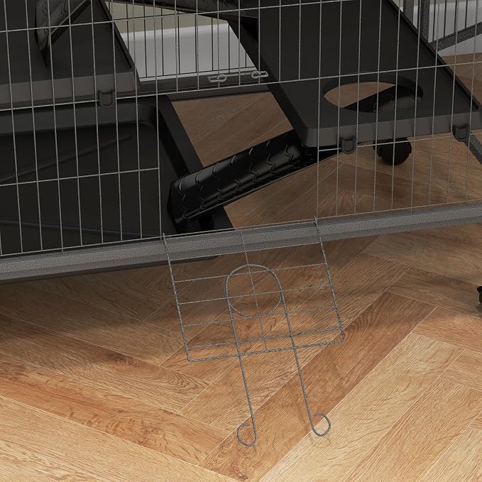 PawHut 50" 5-Tier Small Animal Cage, Ferret Cage, Large Chinchilla Cage - Image 9