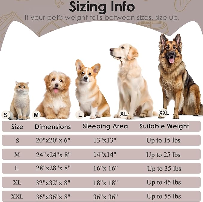 Hoewina Dog & Cat Bed, 20in Cat Beds - Image 2