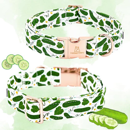 Lionheart glory Dog Bow Collar Cucumbers Print Dog Collar - Image 5