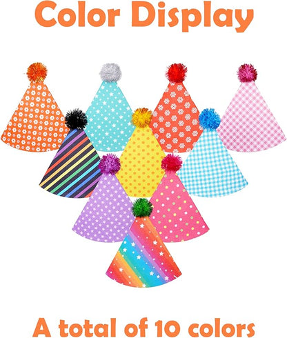 PET SHOW 10 Pack Small Party Hats - Image 3