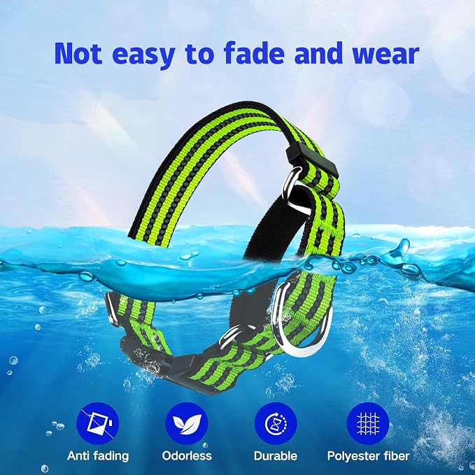 Martingale Dog Collar, Adjustable Nylon Reflective Collar - Image 7