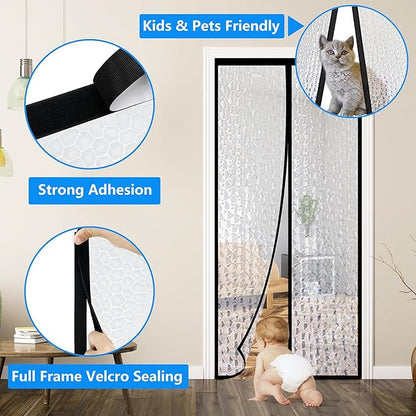 RELIANCER Magnetic Thermal Insulated Door Curtain, Waterproof EVA Door Cover - Image 5
