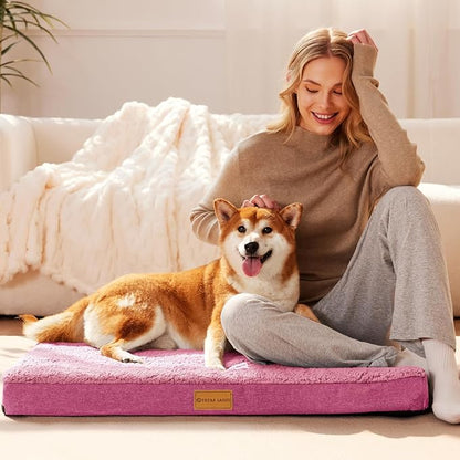 Patas Lague Orthopedic XL Dog Bed Large Sized Dog 48''X30'', Soft Waterproof - Image 2