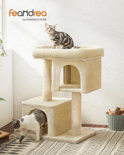 Feandrea Cat Tree, 33.1-Inch Cat Tower, Plush Condo - Image 2