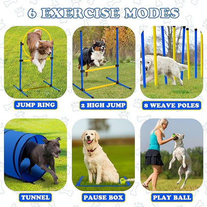 Dog Agility Course Backyard Set，Dog Agility Equipment, Dog Obstacle Course - Image 3