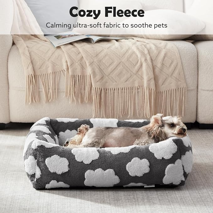 JOEJOY Small Dog Bed for Small Dogs, Rectangle Washable Orthopedic Dog Bed - Image 6
