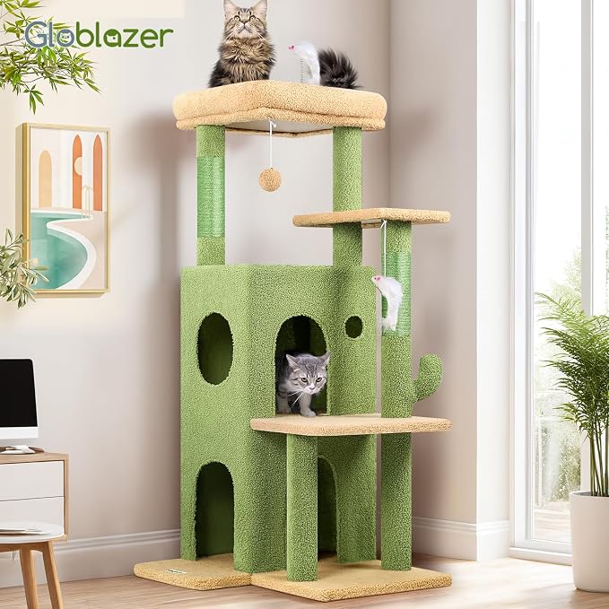 Globlazer Cactus Cat Tree Tower - Image 7