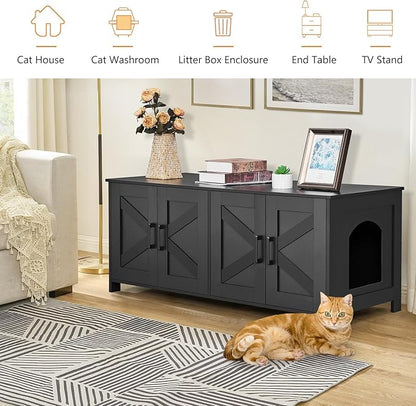 Homhedy Cat Litter Box Enclosure - Image 6