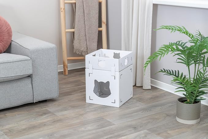 Trixie Casa Cara Modular Cardboard Cat Condo, Corrugated Indoor Cat Condo & - Image 6