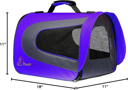 Pawer 18” x 11”x 11” Soft-Sided Foldable Airline Approved Pet Carrier - Image 10