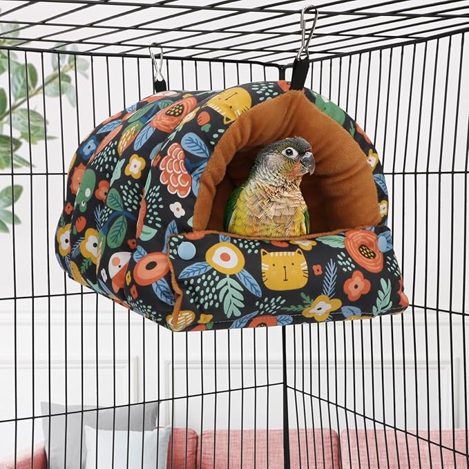 Wontee Bird Nest House Winter Warm Snuggle Hut Bird Bed Hanging Hammock - Image 2