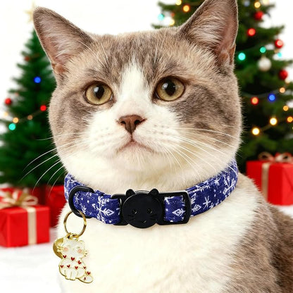 Elegant little tail 2 Pack Cat Collar- Christmas Cat Collars Breakaway - Image 6