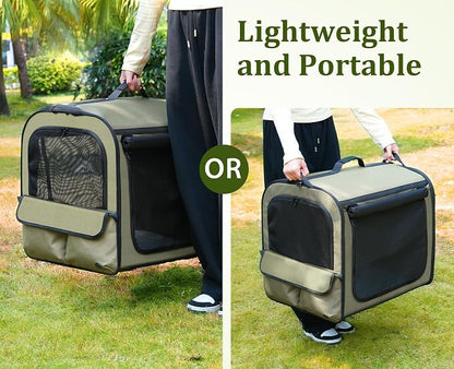 Pecute Dog Car Carrier Stable and Light Weight, Expandable Extra Space Dog - Image 2