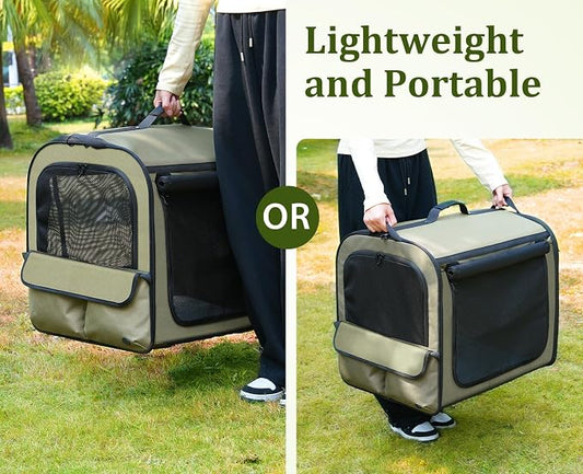 Pecute Dog Car Carrier Stable and Light Weight, Expandable Extra Space Dog - Image 2