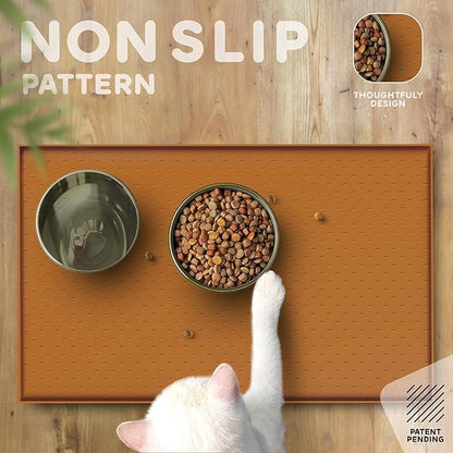 Dog Food Mat - 24x15 Raised Edges Dogs Mat - Image 4