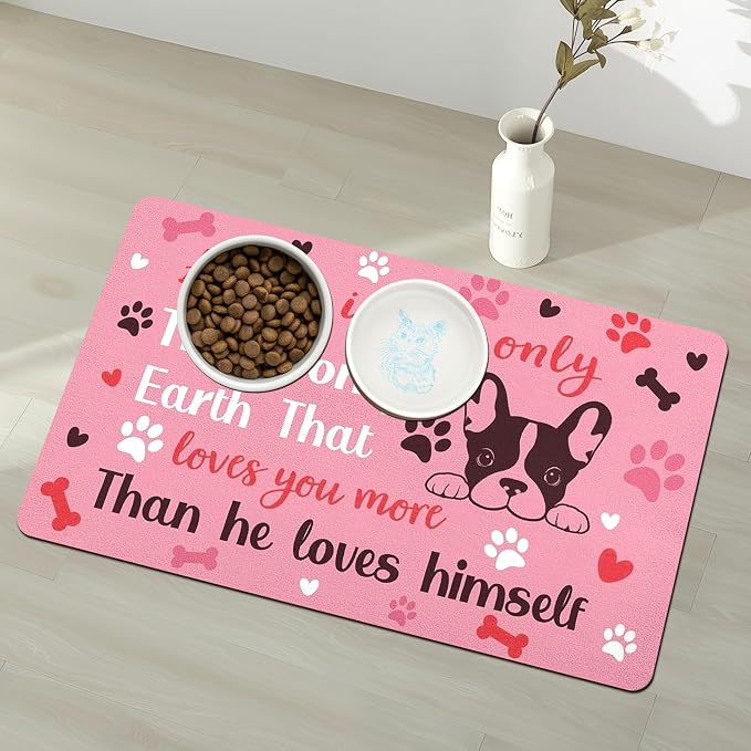 Pet Feeding Mat for Floors Waterproof Dog Mat for Food and Water Absorbent - Image 9