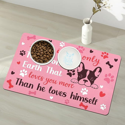 Pet Feeding Mat for Floors Waterproof Dog Mat for Food and Water Absorbent - Image 9