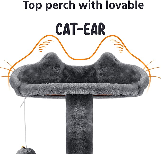 Yaheetech 70in Multi-Level Cat Tree Tall Cat Tower Cat Furniture - Image 7