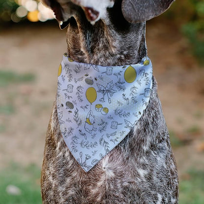 Disney Pet Bandana Winnie The Pooh Balloon Pose and Foliage Collage Slip On - Image 4