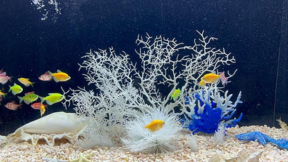 BEGONDIS 8 Pack Artificial Coral Ornament, Aquarium Plasitc Water Plants - Image 6