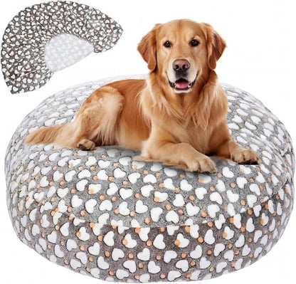 Youyole Large Washable Round Dog Bed Cover Replacement Waterproof 45 x 45 x 11 by Ajaredlulu