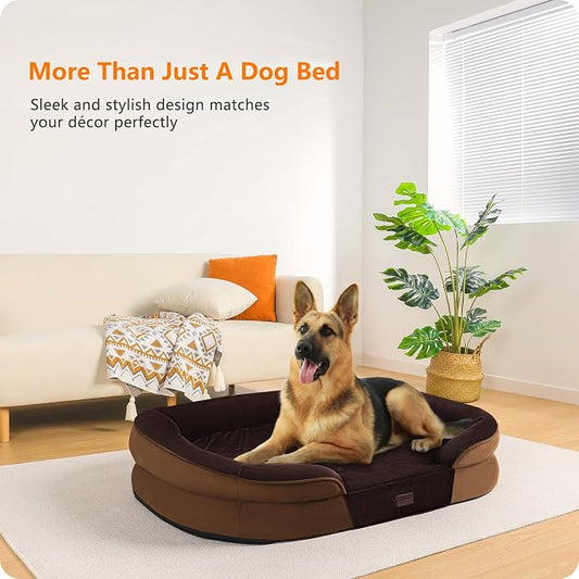 Dwanton Orthopedic Dog Bed for Extra Large Dogs - Image 2