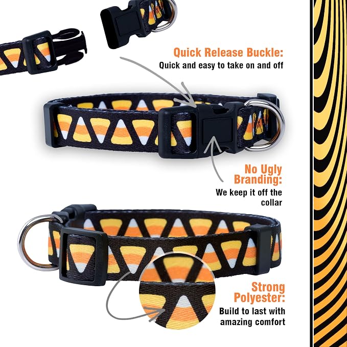 Native Pup Halloween Dog Collar- Spooky Fall Themed Horror Costume Collars- - Image 4