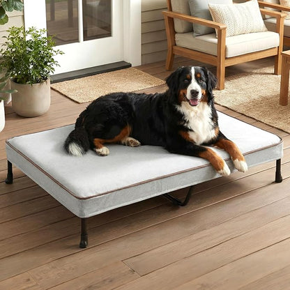 Veehoo Elevated Dog Bed with Waterproof Cushion, Cooling Raised Dog Beds with by Veehoo
