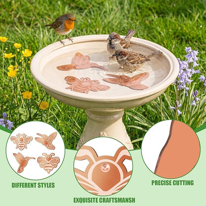 4 Pack Bird Bath Copper Disk Bird Bath Purification Disk - Image 2