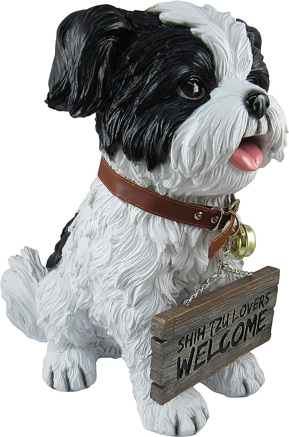 DWK Front Porch Dog Outdoor Welcome Sign Decorative Statue | Cute Dog Welcome - Image 3