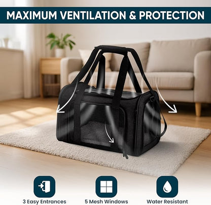 Pet Travel Carrier Bag – Airline Approved Soft-Sided Dog & Cat Carrier - Image 4