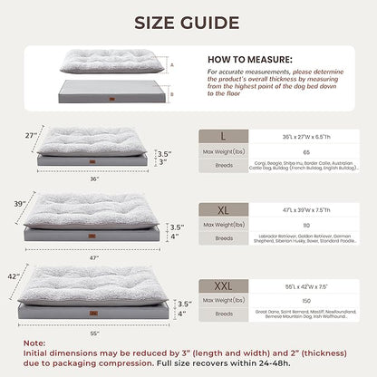 2-Pack XL Waterproof Dog Bed Large Size Dogs, Plush Cushion & Orthopedic - Image 4