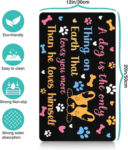 Pet Feeding Mat for Floors Waterproof Dog Mat for Food and Water Absorbent - Image 4
